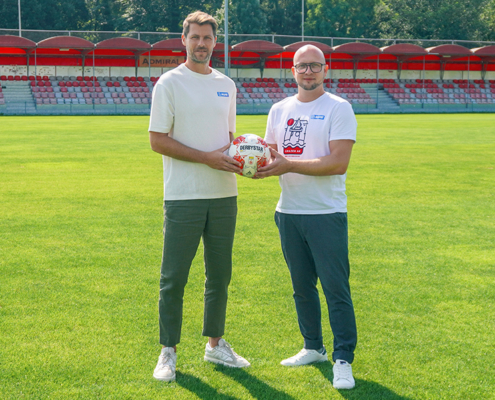 GAK-Geschäftsführer Boris Hüttenbrenner und GAK-Obmann Rene Ziesler - Credits: GAK 1902 Grazer Athletiksport Klub