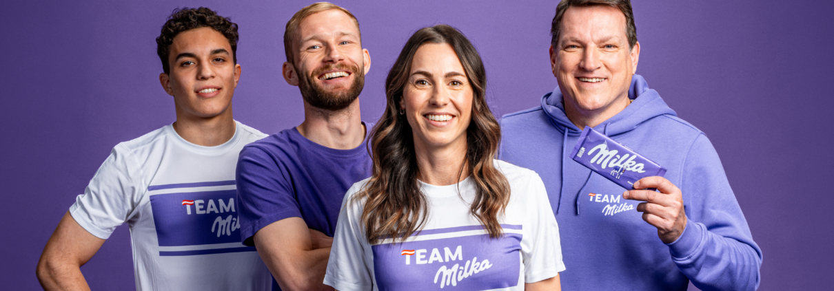 Team Milka - Credits: Ethan Vincent - ovi office gmbh
